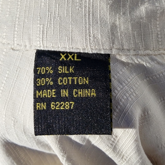 Aureus Silk golf embroidered, short sleeve button down shirt. XXL - Picture 8 of 8